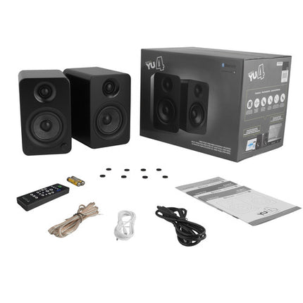 Kanto Living YU4 altavoces de estantería activos 70W Bluetooth mando y cables incluidos