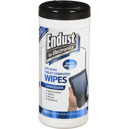 Endust Toallitas Antiestáticas para Tablet 70 unidades Pantallas Antirreflejo