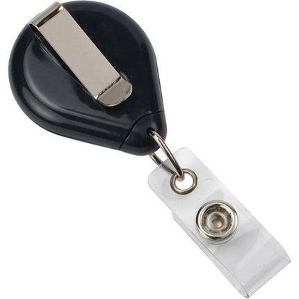 BRADY PEOPLE ID Porta Credenciales Premium con Correa 34" Retráctil 25 Unidades Negro