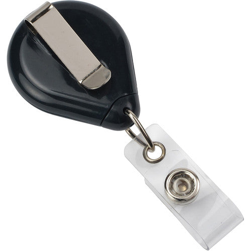 BRADY PEOPLE ID Porta Credenciales Premium con Correa 34" Retráctil 25 Unidades Negro