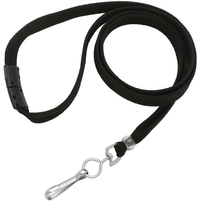 BRADY PEOPLE ID Lanyard Desmontable 3/8 Pulg Negro 36 Pulg 100 Unidades