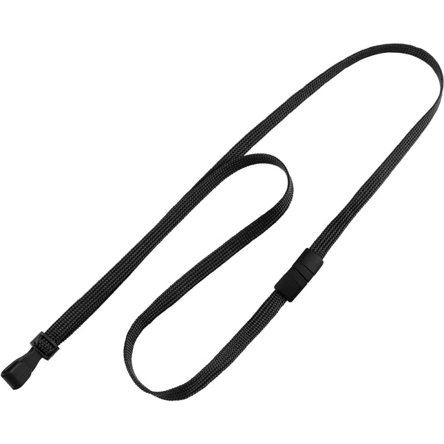BRADY PEOPLE ID Lanyard 3/8 Pulgadas 36 Pulgadas Negro 100 Unidades