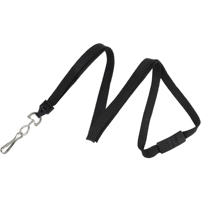 BRADY PEOPLE ID Lanyard 36 pulgadas Poliéster 3/8" Negro 100 unidades