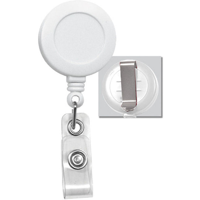 BRADY PEOPLE Identificador Retráctil 34 Pulgadas Cordón 25 Piezas Blanco