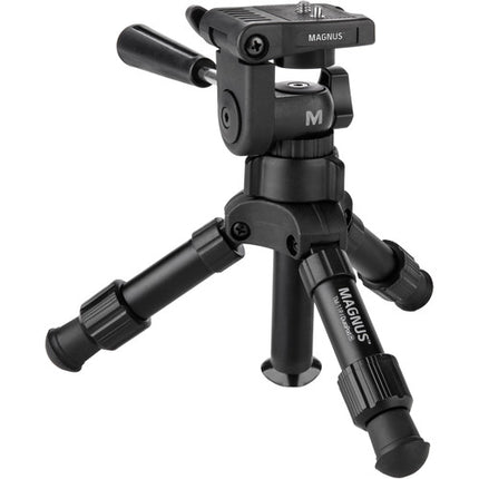 Magnus TM-11P Mini Trípode DuraPod Altura Máx 11.6 Pulgadas Capacidad 2.2 lb con Cabezal 3 Vías y Bolsa