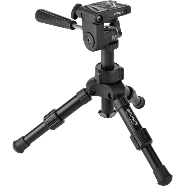 Magnus TM-11P Mini Trípode DuraPod Altura Máx 11.6 Pulgadas Capacidad 2.2 lb con Cabezal 3 Vías y Bolsa