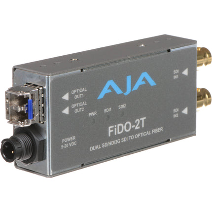 AJA FiDO Convertidor Mini 3G-SDI Dual Canal 1080p Doble Salida LC Fiber