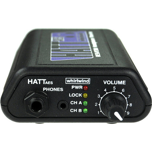Whirlwind HATT-AES Amplificador Activo para Auriculares de Mesa con Fuente 6 VDC