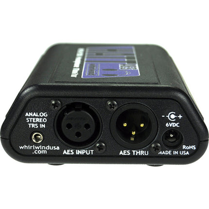Whirlwind HATT-AES Amplificador Activo para Auriculares de Mesa con Fuente 6 VDC