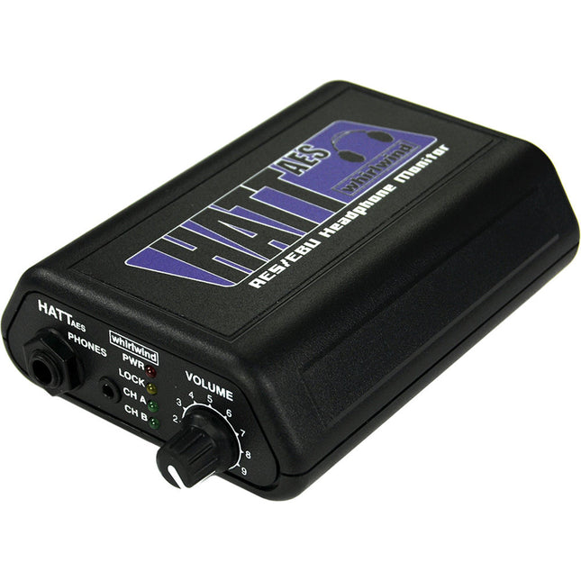 Whirlwind HATT-AES Amplificador Activo para Auriculares de Mesa con Fuente 6 VDC