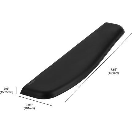 Kensington ErgoSoft Reposamuñecas para Teclados Estándar con Gel Negro Ergonomía
