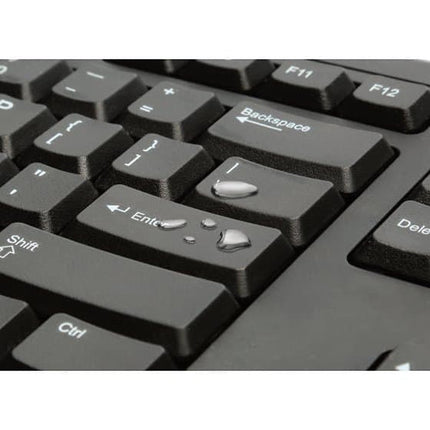Kensington Keyboard for Life teclado USB resistente a líquidos diseño delgado y elegante
