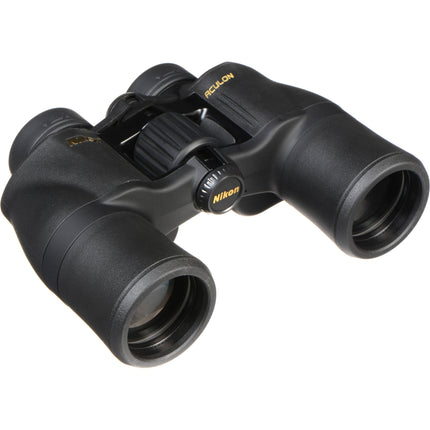 Nikon 8x42 Aculon A211 Binoculares con Lentes Asféricos y Funda Negra