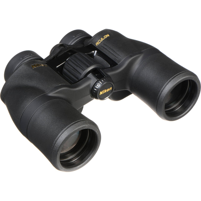 Nikon 8x42 Aculon A211 Binoculares con Lentes Asféricos y Funda Negra