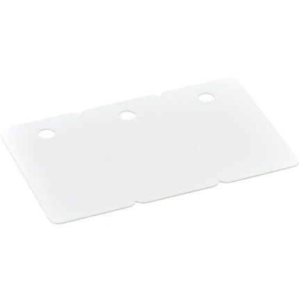 IDC CR-80/30 Tarjetas PVC 3-UP para Llaveros 500 Unidades 30 mil 3 Llaveros