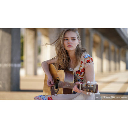 Sony FE 85mm f/1.8 Lente E-Mount Formato Completo Apertura f/1.8 a f/22
