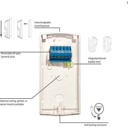 Bosch ISC-BPR2-WP12 Detector de Movimiento PIR mascota 94° visión