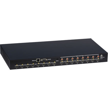 MuxLab 4K60 HDMI Matriz Switcher 8x8 4K60 4:4:4 con Control IR y Cable US
