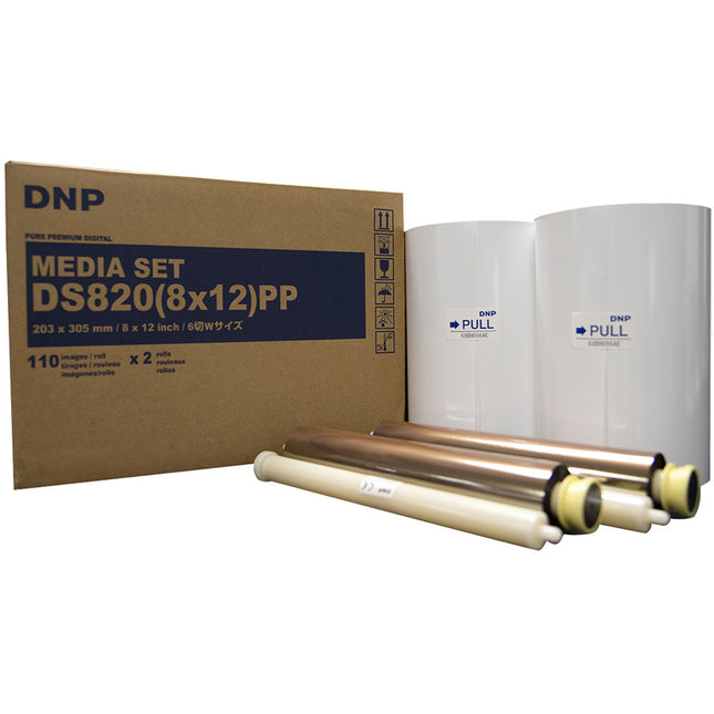 DNP Pure Premium Set de Medios Digitales 8x12" 2 Rollos 110 Impresiones