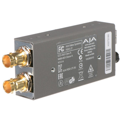 AJA FiDO Convertidor Mini 3G-SDI Dual Canal 1080p Doble Salida LC Fiber