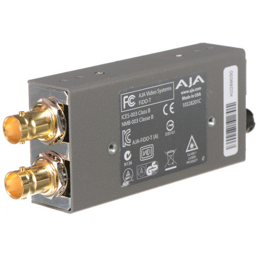 AJA FiDO Convertidor Mini Canal Único 3G-SDI a Fibra LC 1080p 1.5W