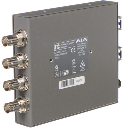 AJA FiDO Quad-Channel 3G-SDI a Fibra LC Mini Convertidor Ultra HD 4K
