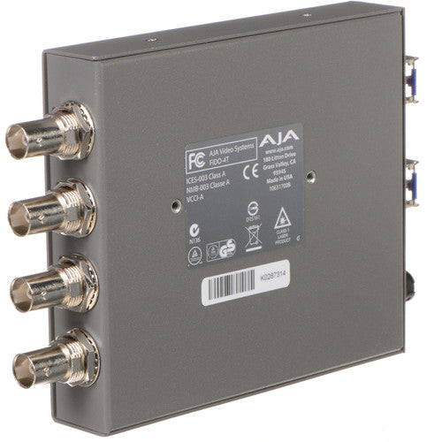 AJA FiDO Quad-Channel 3G-SDI a Fibra LC Mini Convertidor Ultra HD 4K