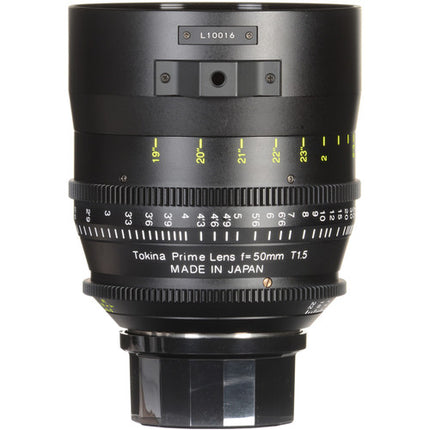 Tokina 50mm T1.5 Cinema Vista Prime Montura PL Apertura T1.5 Diámetro 114mm