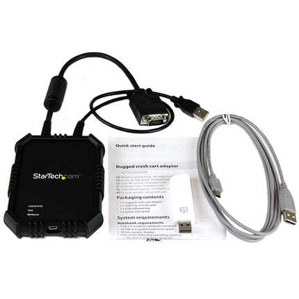 StarTech Laptop-to-Server KVM Consola con VGA USB Resolución 1920x1200