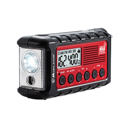 Midland ER310 Radio de Emergencia con Alerta Climática 130 Lúmenes y Batería 2600mAh