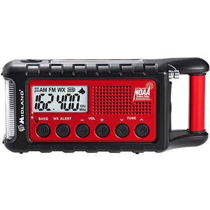 Midland ER310 Radio de Emergencia con Alerta Climática 130 Lúmenes y Batería 2600mAh