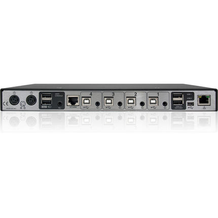 Adder CCS-PRO4 Conmutador de Control para Cuatro Computadoras con USB Emulación y Doble Entrada de Energía