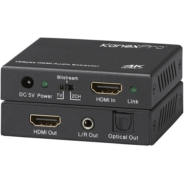 KanexPro 4K HDMI Audio De-Embedder con soporte 18 Gbps y Dolby Atmos