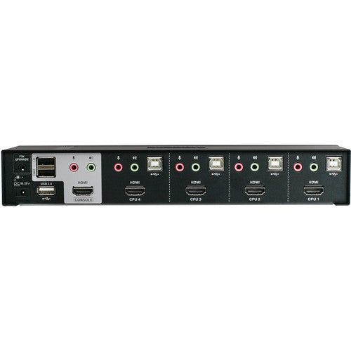 IOGEAR 4 Puertos HDMI Switch KVM con Adaptadores DisplayPort Resolución 1920x1200 Bundle