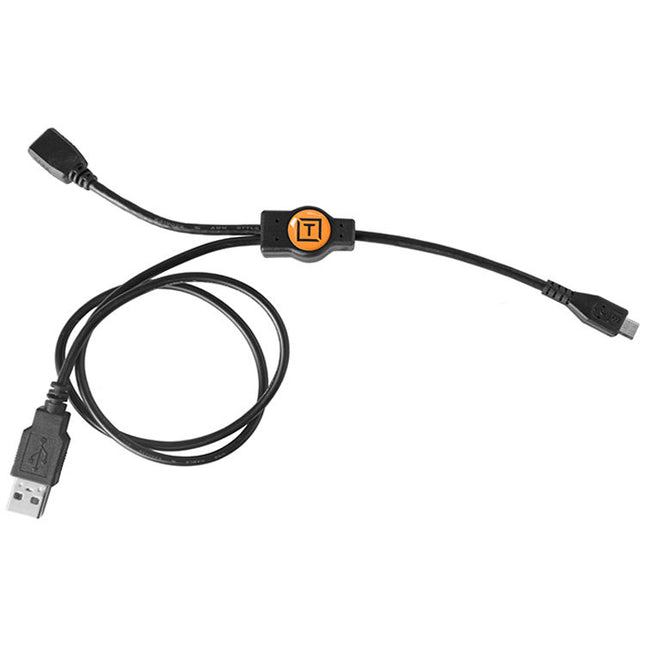 Tether Tools Cable USB Tipo A a Micro B y Micro B Femenino 56 cm Compatible Case Air Power