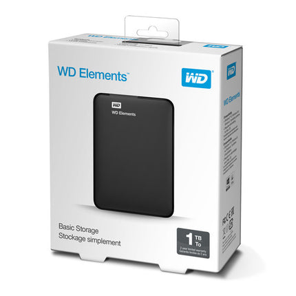 WD 1TB Elements Disco Duro Externo Portátil USB 3.0 Capacidad 1TB