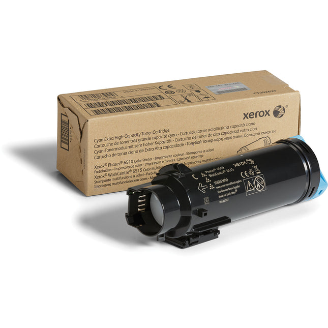 Xerox 106R03690 Cartucho de Tóner Cian Extra-Alto Rendimiento 4300 Páginas para Phaser 6510 y WorkCentre 6515