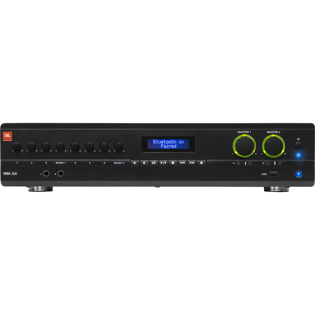 JBL VMA260 Mezclador Amplificador Bluetooth 60W 8 Entradas 2 Salidas Rackmount