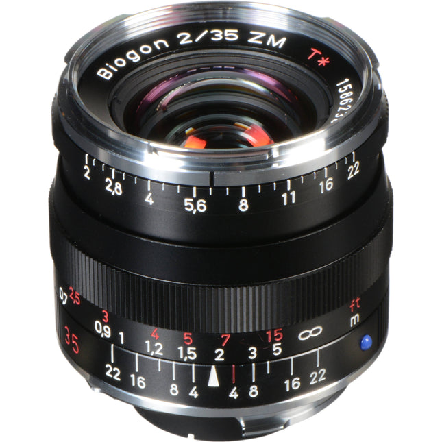 ZEISS Biogon T* 35mm f/2 ZM lente manual 43mm filtro 2.3 ft enfoque mínimo