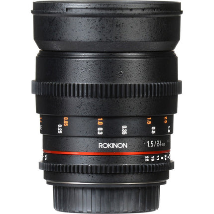 Rokinon 24mm T1.5 Objetivo Cine para Canon EF Montura Full Frame 84.1° FOV