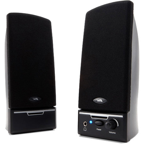 Cyber Acoustics CA-2014 Sistema de Altavoces para PC Amplificados 2 Piezas con Control Frontal y Entrada de Auriculares