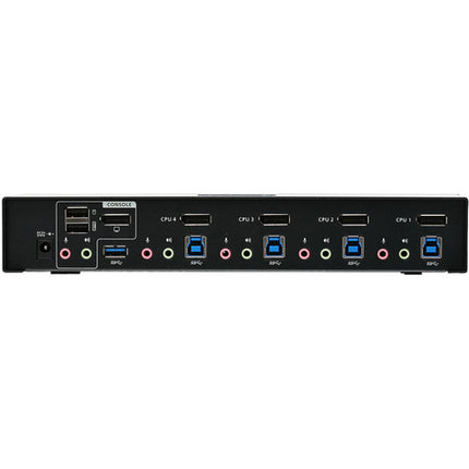 IOGEAR 4-Port DisplayPort 1.2 KVMP Switch con USB 3.1 Gen 1 y Audio 4K 4096x2160