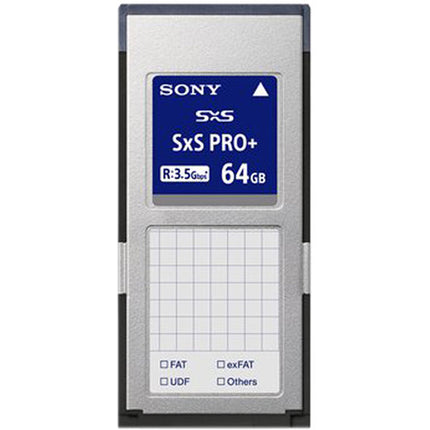 Sony 64GB SxS PRO+ E Series Tarjeta de Memoria 440MBs Lectura 400MBs Escritura