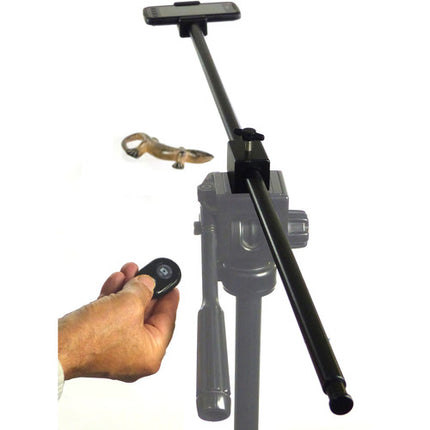 ALZO Smartphone Horizontal Mount para fotografía con control Bluetooth y soporte para móviles hasta 3 pulgadas