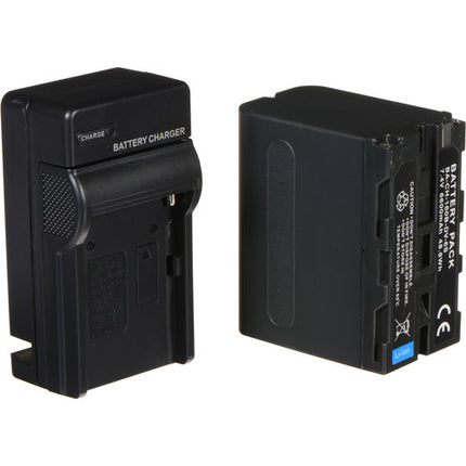 Dracast Kit Batería NP-F 6600mAh de Litio y Cargador 1 Año Garantía