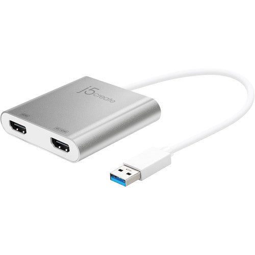 j5create Adaptador USB 3.1 Gen 1 a Doble HDMI Multi Monitor 4K UHD 3840x2160