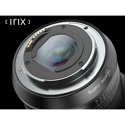IRIX 15mm f/2.4 Firefly objetivo para Nikon F con apertura f22 y enfoque manual