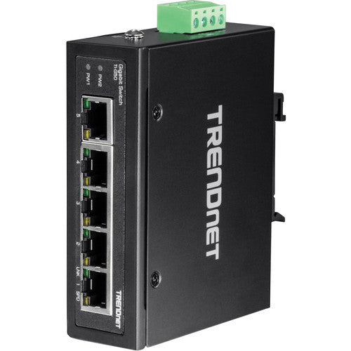 TRENDnet TI-G50 Switch Industrial Gigabit 5 Puertos 10 Gbps DIN-Rail