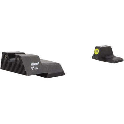Trijicon H&K HD XR Juego de miras nocturnas con anillo amarillo y lámparas verde Tritio garantizadas 12 años