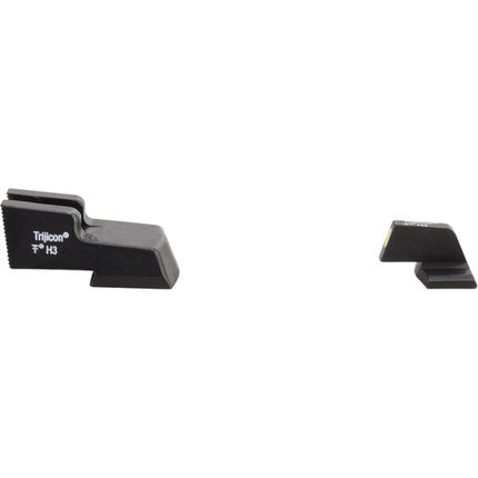 Trijicon H&K HD XR Juego de miras nocturnas con anillo amarillo y lámparas verde Tritio garantizadas 12 años